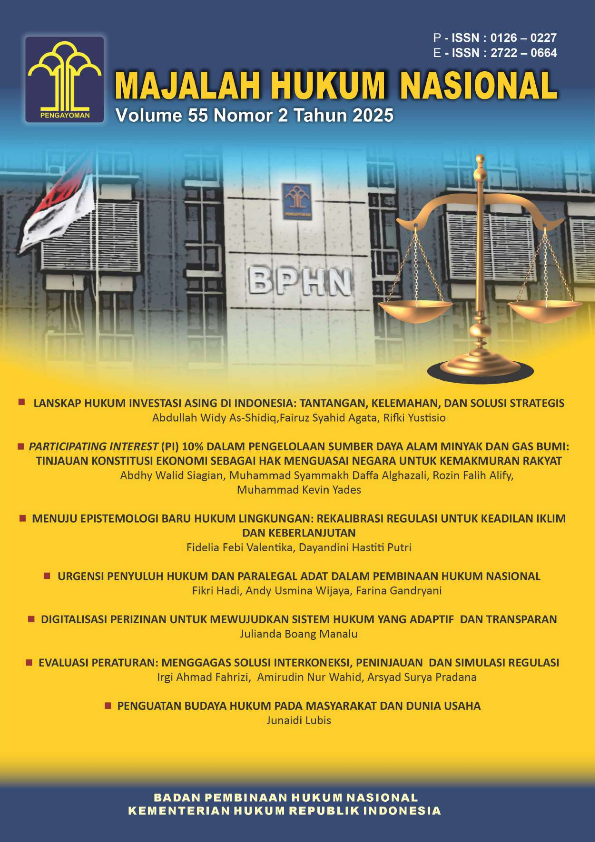 Cover Majalah Hukum Volume 55 Nomor 2 Tahun 2025